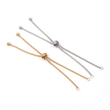 Stainless Steel Adjustable Boho Bracelets Chains Connectors for DIY Jewelry