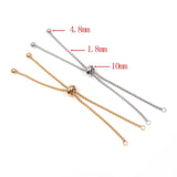 Stainless Steel Adjustable Boho Bracelets Chains Connectors for DIY Jewelry