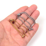 Stainless Steel Adjustable Boho Bracelets Chains Connectors for DIY Jewelry