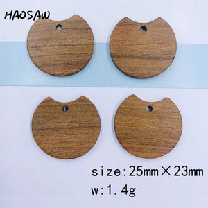 6Pcs DIY Wood Earring Findings Multi Designs