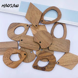 6Pcs DIY Wood Earring Findings Multi Designs