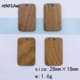 6Pcs DIY Wood Earring Findings Multi Designs