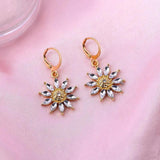 10Pcs Sunflower Charm Pendant For Earring DIY