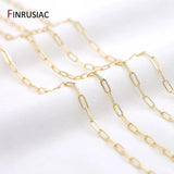 2 Types 14K Plated Oval Cable Chains DIY Jewelry Accessories