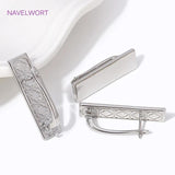Rectangle Earring Clasp Hooks 18k Plated Metal Leverback Fasteners