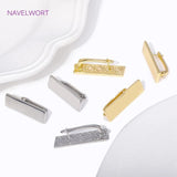 Rectangle Earring Clasp Hooks 18k Plated Metal Leverback Fasteners