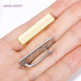 Rectangle Earring Clasp Hooks 18k Plated Metal Leverback Fasteners