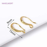 18K Plated Ear Wire Earring Hooks for DIY Earrings Making Supplies
