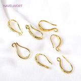 18K Plated Ear Wire Earring Hooks for DIY Earrings Making Supplies