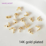 Thickened 14k/18k Plated 4MM Double-Cup Bead Tip Crimp Cover