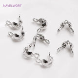 Thickened 14k/18k Plated 4MM Double-Cup Bead Tip Crimp Cover
