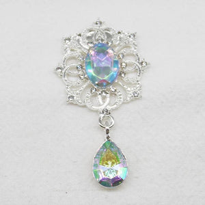 10Pcs Crystal Rhinestone Brooch DIY Wedding Invitation Card Decoration