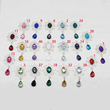 10Pcs Crystal Rhinestone Brooch DIY Wedding Invitation Card Decoration