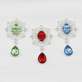 10Pcs Crystal Rhinestone Brooch DIY Wedding Invitation Card Decoration