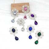 10Pcs Crystal Rhinestone Brooch DIY Wedding Invitation Card Decoration