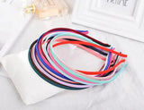 10PCS Stainless Steel Blank Headband 5mm Satin Covered Hair Accessories