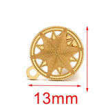 10pcs Flower Ear Studs with Earplug for Earrings DIY