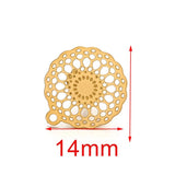 10pcs Flower Ear Studs with Earplug for Earrings DIY