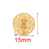 10pcs Flower Ear Studs with Earplug for Earrings DIY