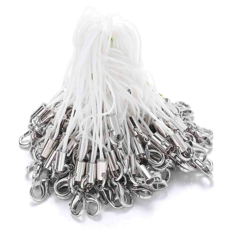 70mm Lanyard Lobster Clasp Rope Keychain Set DIY Making Bag Toys Accessories