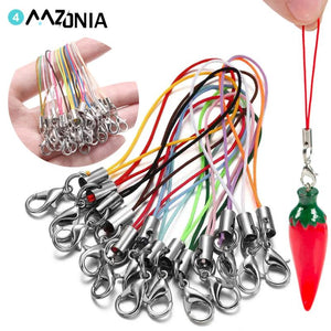70mm Lanyard Lobster Clasp Rope Keychain Set DIY Making Bag Toys Accessories