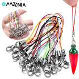 70mm Lanyard Lobster Clasp Rope Keychain Set DIY Making Bag Toys Accessories