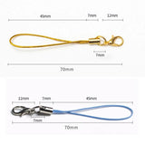 70mm Lanyard Lobster Clasp Rope Keychain Set DIY Making Bag Toys Accessories