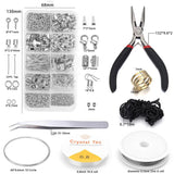 1040pcs Alloy Jewelry Findings Set Jewelry Making Tools Earring Hook Kit