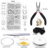 1040pcs Alloy Jewelry Findings Set Jewelry Making Tools Earring Hook Kit