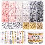 Boho Clay Beads Bracelet Kit Friendship Bracelet Making