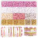 Boho Clay Beads Bracelet Kit Friendship Bracelet Making
