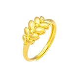 18K Yellow Gold Ins Earrings for Women Wedding Jewelry