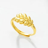 18K Yellow Gold Ins Earrings for Women Wedding Jewelry