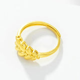 18K Yellow Gold Ins Earrings for Women Wedding Jewelry