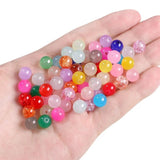 200pcs Glass Jade Barrel Beads DIY Set