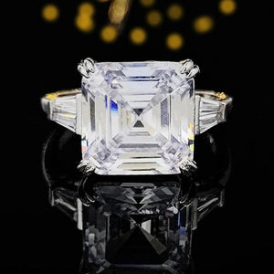 Princess Cut 925 Silver Engagement Rings Women Anniversary Christmas Gift