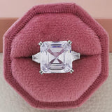 Princess Cut 925 Silver Engagement Rings Women Anniversary Christmas Gift