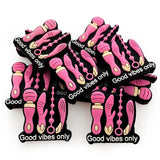 10pcs Silicone Beads Teether DIY Nipple Chain Jewelry Accessories