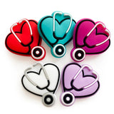 10pcs Silicone Beads Stethoscop Teether Chewing Teeth DIY Nipple Chain Jewelry