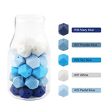 Kovict 20pcs Hexagon Silicone Beads 14mm DIY Jewelry Making Bulk