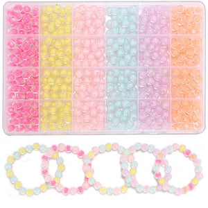 DIY Transparent Inner Round Beads for Girls
