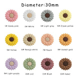 Silicone Flower Beads and Clips for Baby Nipples DIY