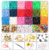 Polymer Clay Beads Soft Pottery Letters Set DIY Jewelry Making