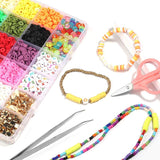 Polymer Clay Beads Soft Pottery Letters Set DIY Jewelry Making
