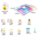 24 Colors 6mm Flat Round Clay Beads for Bracelet Making Kit