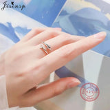 Deer Antlers Adjustable Ring 925 Silver Christmas Jewelry