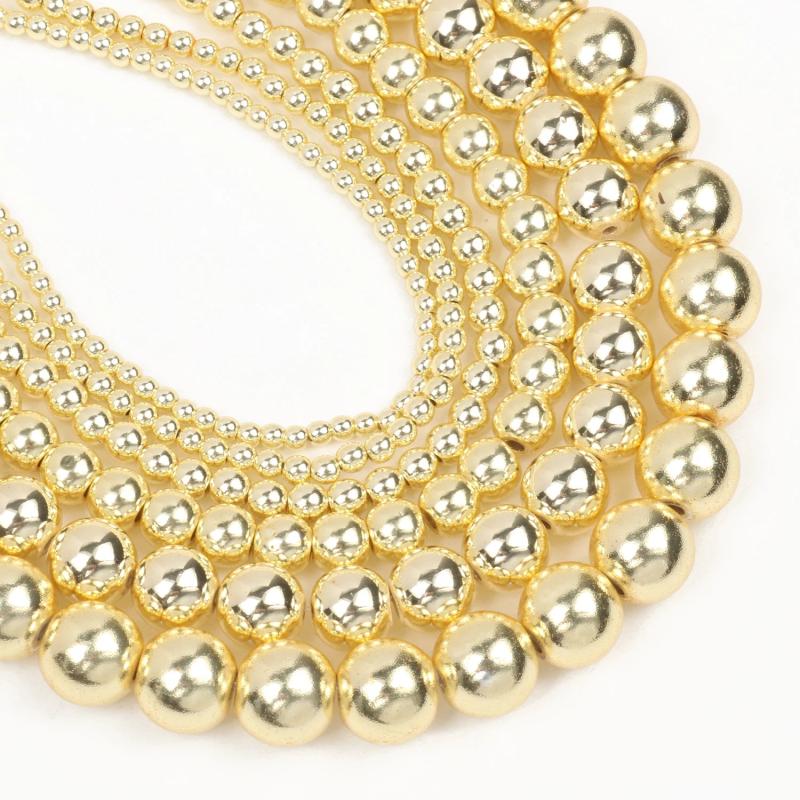 Hematite Beads Round Spacer Beads for Jewelry Making
