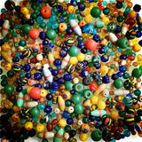 Tibetan Antiqued Safron Lampwork Beads 50g Trade Beads TSB0189