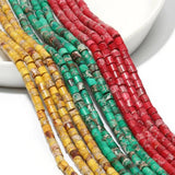 Emperor Stone Cylinder Spacer Beads 4x4mm