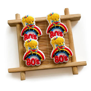 10pcs Rainbow Girl Mini Beads Food-Grade Chewing Teeth DIY Jewelry